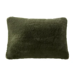 Cuscino rettangolare in finta pelliccia (40 x 60 cm) Finn Verde kaki