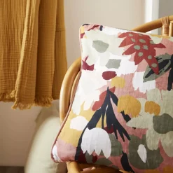 Cuscino rettangolare in garza di cotone (40 x 60 cm) Azel Multicolor