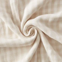 EMINZA Cuscini E Fodere-Cuscino rettangolare in garza di cotone (40 x 60 cm) Gaïa vichy Beige