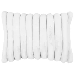 Cuscino rettangolare in pelliccia sintetica (50 x 80 cm) Polary Bianco