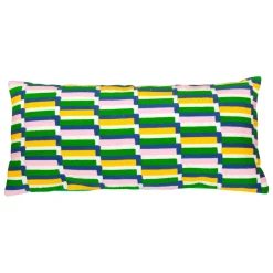 Cuscino rettangolare ricamato (35 x 75 cm) Disso Multicolore