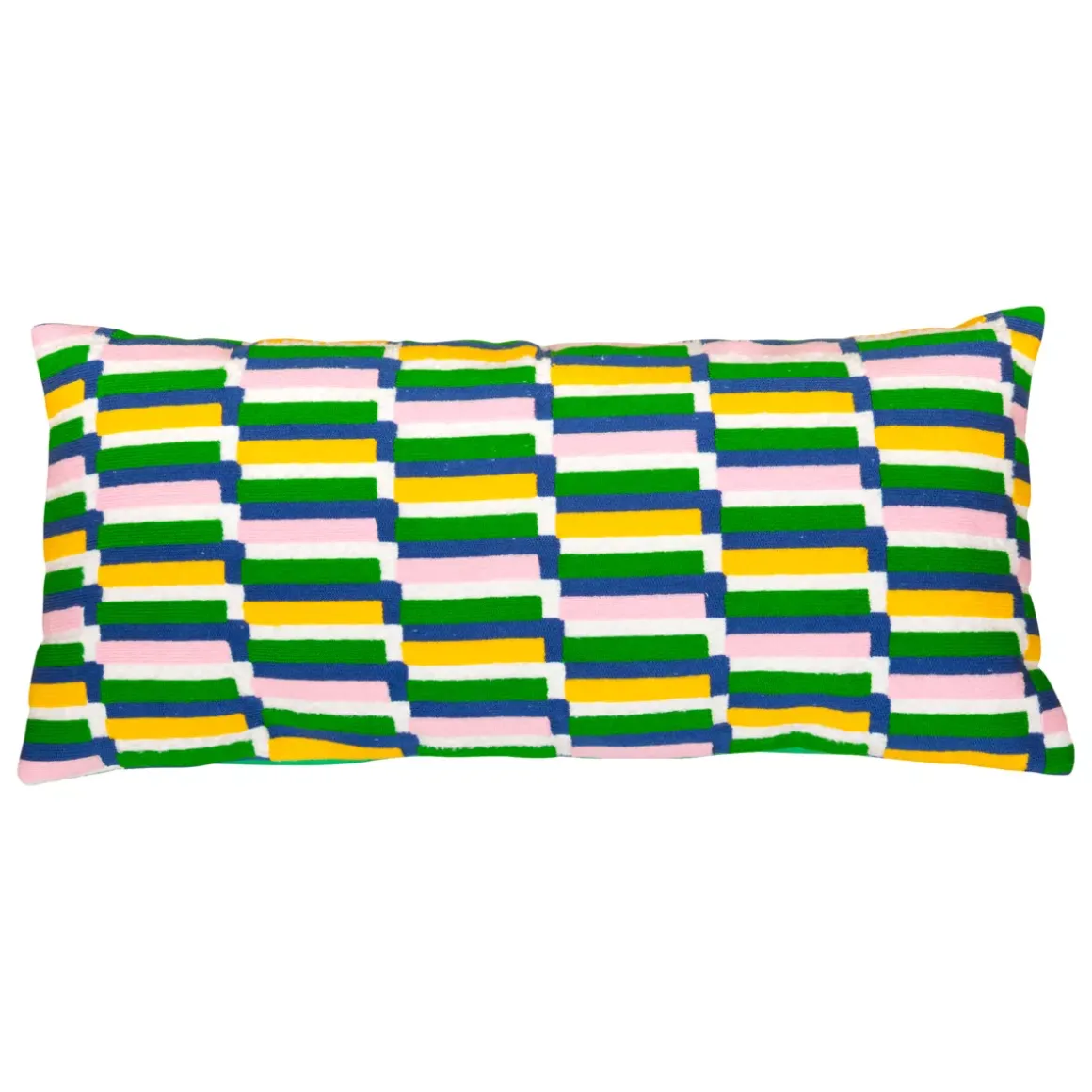 Cuscino rettangolare ricamato (35 x 75 cm) Disso Multicolore