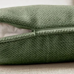 Cuscino rettangolare tessuto (40 x 60 cm) Alba Verde cachi