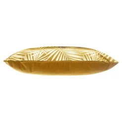 Cuscino rettangolare velluto Or Tropic Giallo ocra