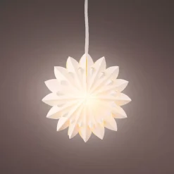 KAEMINGK Decorazioni E Oggetti Natalizi|Oggetti Decorativi E Illuminati-Decorazione da appendere luminosa in carta LED (D40 cm) Origami Floralia
