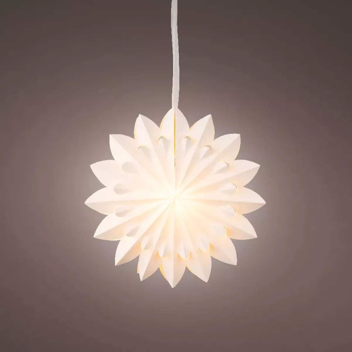 KAEMINGK Decorazioni E Oggetti Natalizi|Oggetti Decorativi E Illuminati-Decorazione da appendere luminosa in carta LED (D40 cm) Origami Floralia