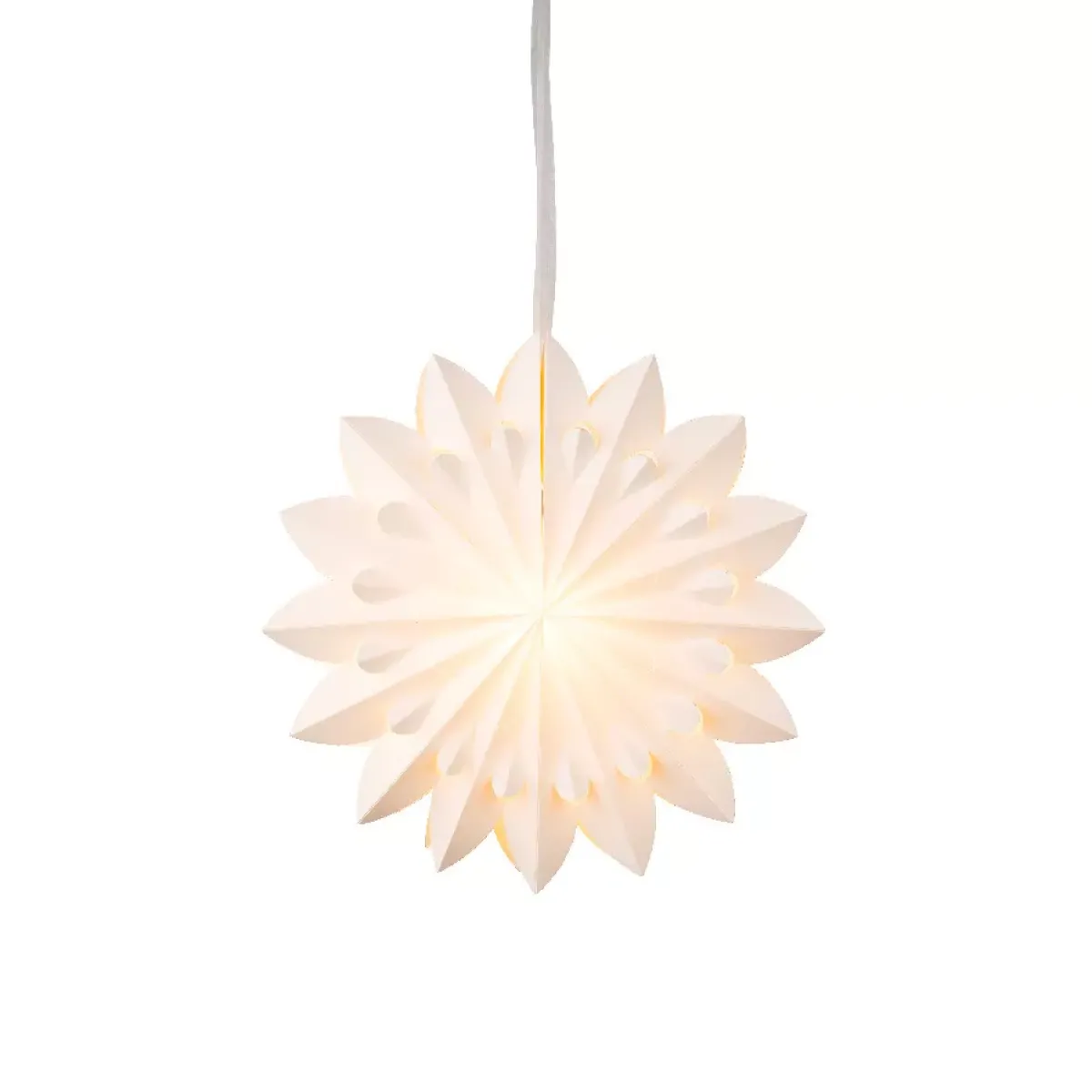 KAEMINGK Decorazioni E Oggetti Natalizi|Oggetti Decorativi E Illuminati-Decorazione da appendere luminosa in carta LED (D40 cm) Origami Floralia