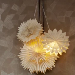 KAEMINGK Decorazioni E Oggetti Natalizi|Oggetti Decorativi E Illuminati-Decorazione da appendere luminosa in carta LED (D40 cm) Origami Star caldo