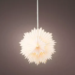 KAEMINGK Decorazioni E Oggetti Natalizi|Oggetti Decorativi E Illuminati-Decorazione da appendere luminosa in carta LED (D60 cm) Origami Star caldo