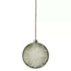 KAEMINGK Decorazioni E Oggetti Natalizi|Oggetti Decorativi E Illuminati-Decorazione da appendere luminosa a pile 40 LED (D20 cm) Vintage tè / bianco caldo