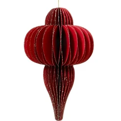 KAEMINGK Addobbi Natalizi|Decorazioni E Oggetti Natalizi-Decorazione di Natale sospesa in carta (H20 cm) con chiusura magnetica