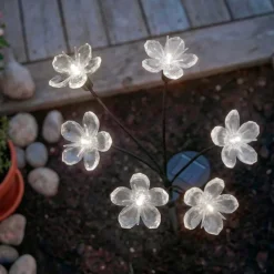 KAEMINGK Luci Per Esterno-Decorazione luminosa Solare da infilare nel terreno (H70 cm) Flowers