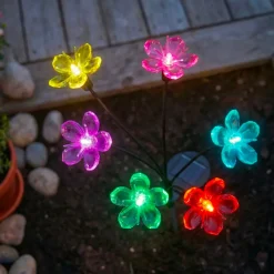 KAEMINGK Luci Per Esterno-Decorazione luminosa Solare da infilare nel terreno (H70 cm) Flowers