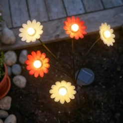 KAEMINGK Luci Per Esterno-Decorazione luminosa Solare con picchetto (H60 cm) Margherite