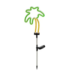 KAEMINGK Luci Per Esterno-Decorazione luminosa Solare da infilare nel terreno (H74 cm) Palma neon