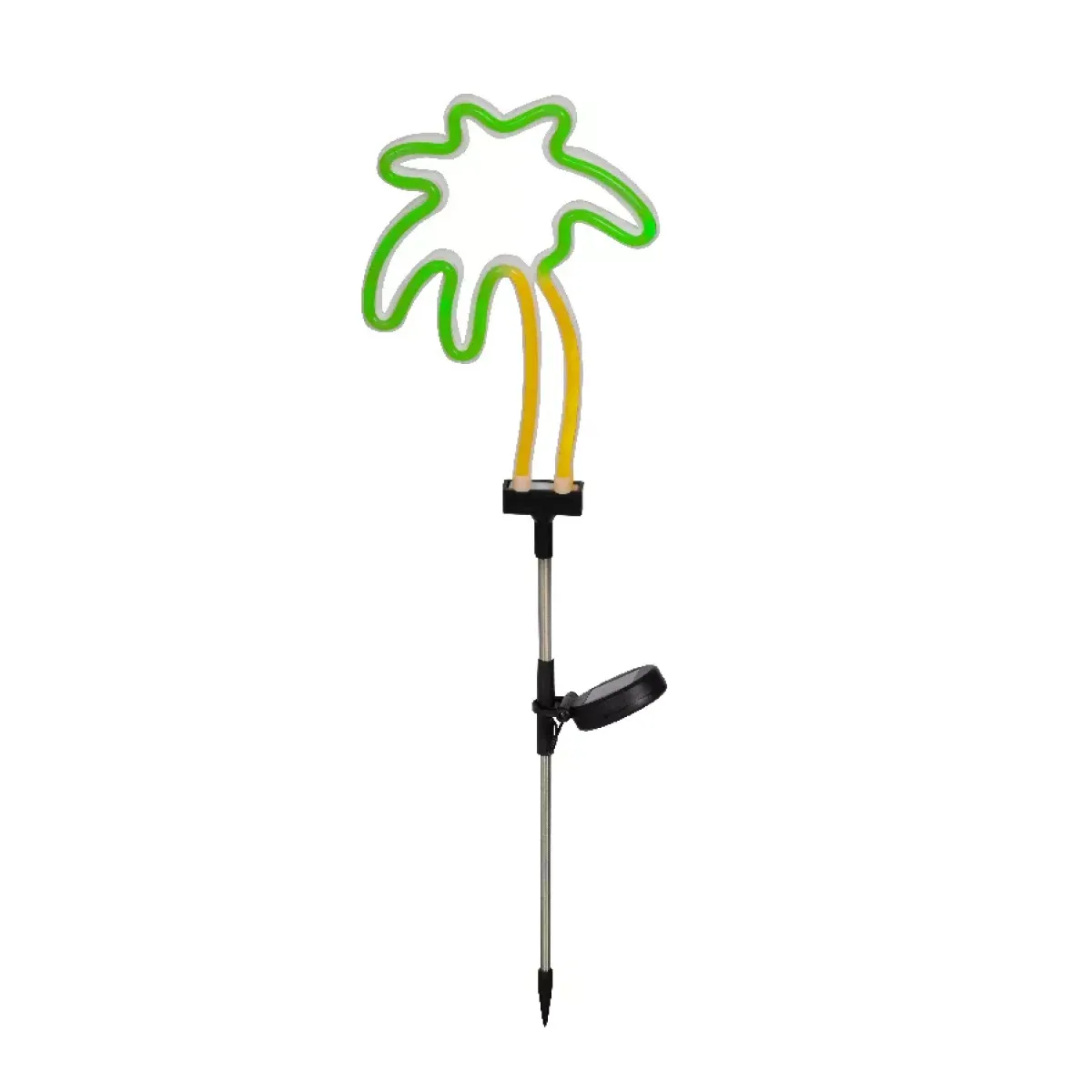 KAEMINGK Luci Per Esterno-Decorazione luminosa Solare da infilare nel terreno (H74 cm) Palma neon