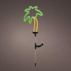 KAEMINGK Luci Per Esterno-Decorazione luminosa Solare da infilare nel terreno (H74 cm) Palma neon