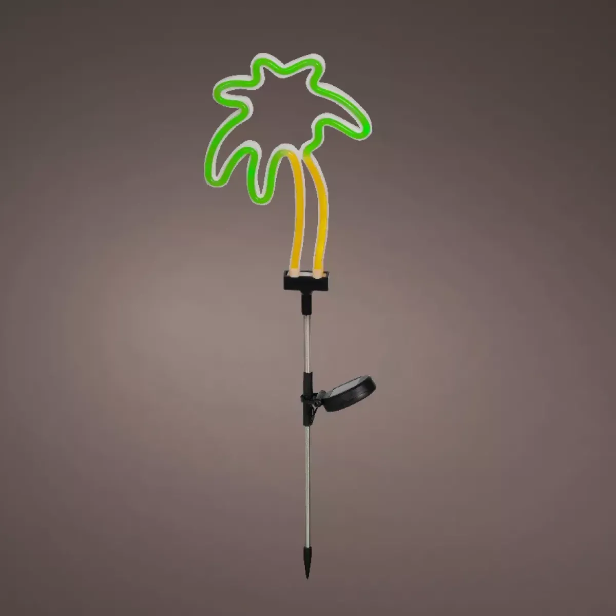 KAEMINGK Luci Per Esterno-Decorazione luminosa Solare da infilare nel terreno (H74 cm) Palma neon