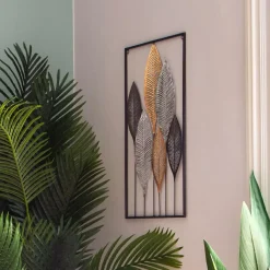 ATMOSPHERA Quadri & Decorazioni Murali-Decorazione murale Foglie e oro
