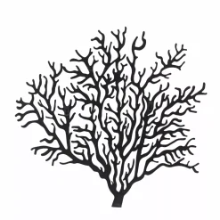 EMINZA Quadri & Decorazioni Murali-Decorazione murale in metallo (Alt 56 cm) Corallo