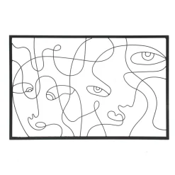 EMINZA Quadri & Decorazioni Murali-Decorazione murale in metallo (90 x Alt 60 cm) Poker face