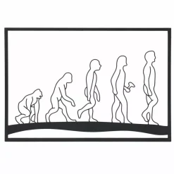 EMINZA Quadri & Decorazioni Murali-Decorazione murale in metallo (70 x Alt 50 cm) Evolution