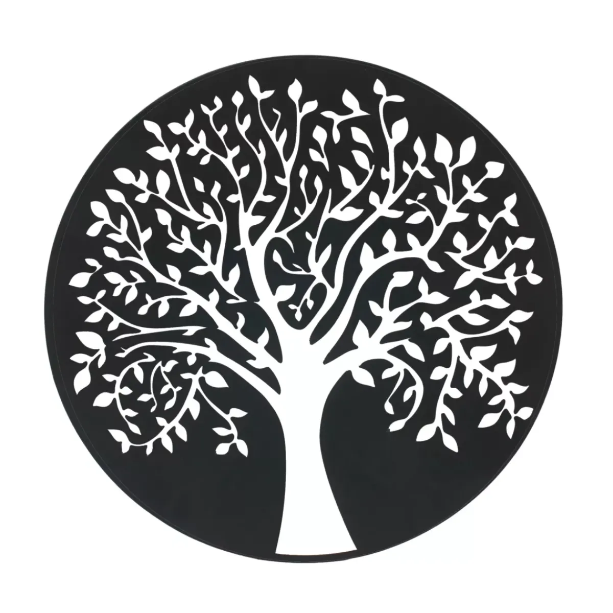 EMINZA Quadri & Decorazioni Murali-Decorazione murale rotonda in metallo (D60 cm) Albero della vita