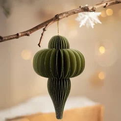 KAEMINGK Addobbi Natalizi|Decorazioni E Oggetti Natalizi-Decorazione natalizia da appendere in carta (H20 cm) con chiusura magnetica