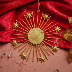 KAEMINGK Addobbi Natalizi-Decorazione natalizia da appendere in metallo (D15 cm) Luce di stelle