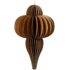 KAEMINGK Addobbi Natalizi|Decorazioni E Oggetti Natalizi-Decorazione natalizia da appendere in carta (H20 cm) con chiusura magnetica caffè