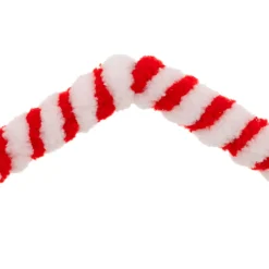 JJA Addobbi Natalizi-Decorazione natalizia da appendere in metallo (D15 cm) Stella di zucchero filato e bianco