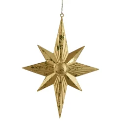 KAEMINGK Addobbi Natalizi-Decorazione natalizia da appendere in metallo (H18 cm) Stella Venezia