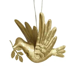 KAEMINGK Addobbi Natalizi-Decorazione natalizia da appendere in metallo (H9 cm) Piccione luce