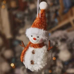 KAEMINGK Addobbi Natalizi-Decorazione natalizia da appendere (H13 cm) Pupazzo di neve Glacy