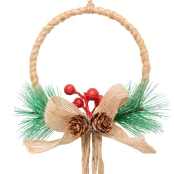 JJA Decorazioni E Oggetti Natalizi-Decorazione natalizia da appendere (H55 cm) Campanelli in metallo