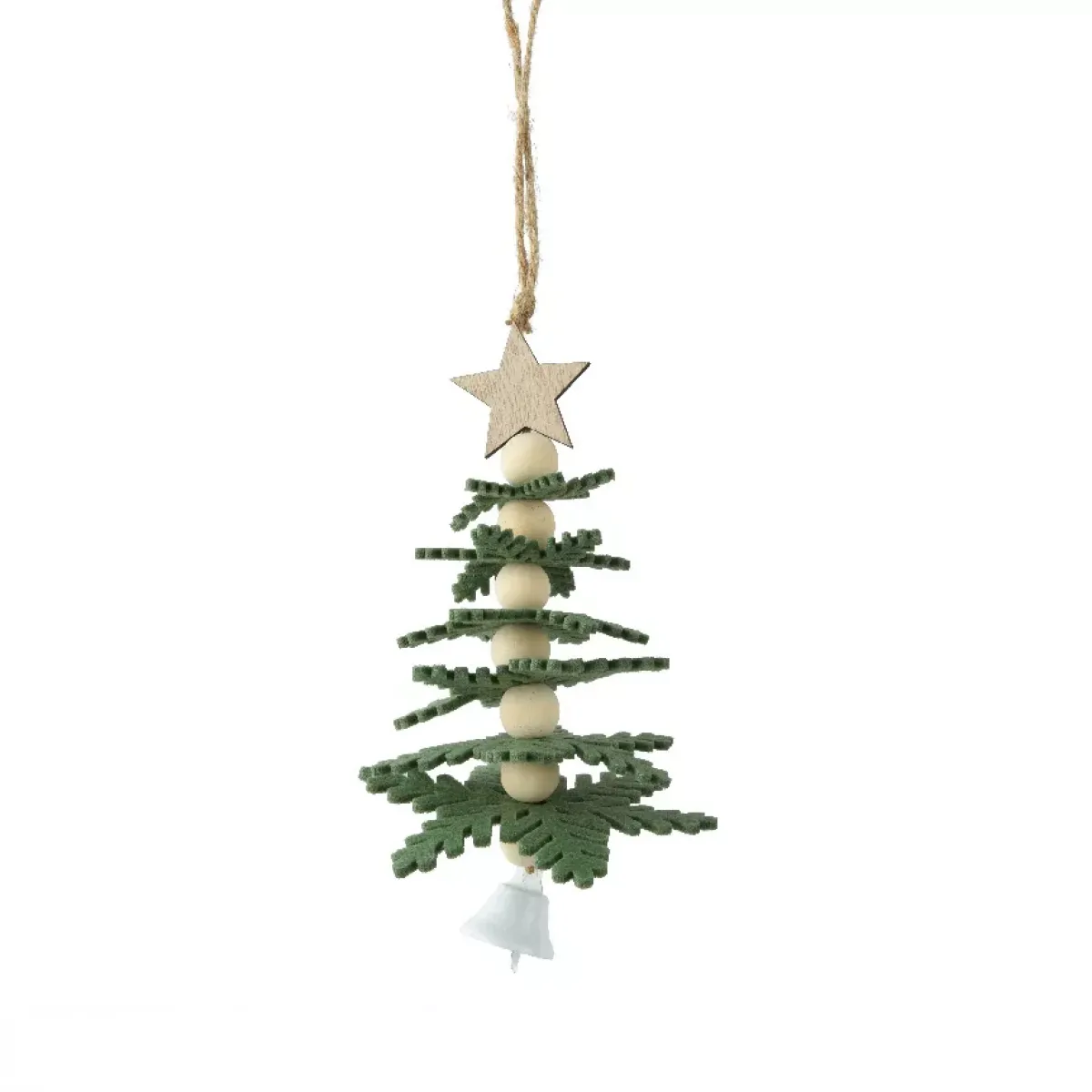 KAEMINGK Addobbi Natalizi-Decorazione natalizia sospesa in feltro (H17 cm) Albero incantato abete