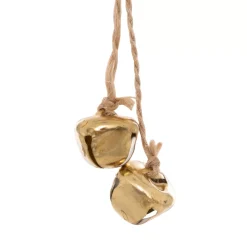 JJA Addobbi Natalizi-Decorazione natalizia sospesa in legno (D9 cm) Pupazzo di neve e fiocco