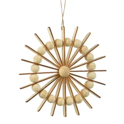 KAEMINGK Addobbi Natalizi-Decorazione natalizia sospesa in legno (D20 cm) Scandinavo
