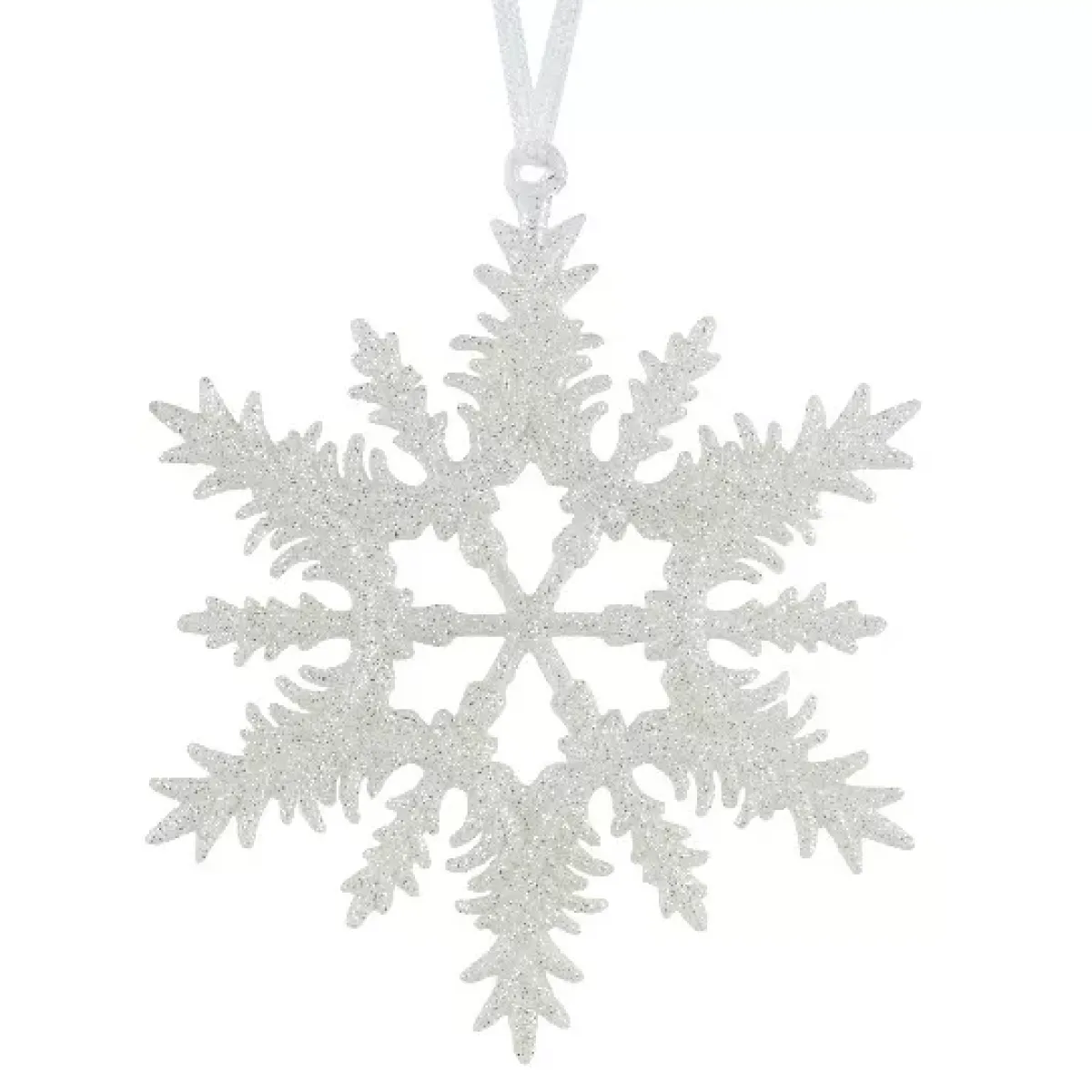 KAEMINGK Addobbi Natalizi-Decorazione natalizia sospesa (D13 cm) Fiocco di neve scintillante glitterata