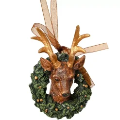 KAEMINGK Addobbi Natalizi-Decorazione Natalizia Sospesa (H10 cm) Cervo Reale Dorato