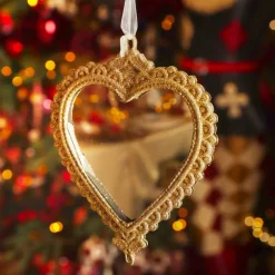 KAEMINGK Addobbi Natalizi-Decorazione natalizia sospesa (H14 cm) Cuore bohémien