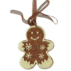 KAEMINGK Addobbi Natalizi-Decorazione Natalizia Sospesa (H7 cm) Pan di Zenzero Martin Cioccolato