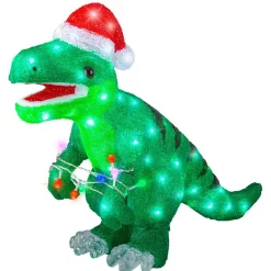 EMINZA Oggetti Decorativi E Illuminati|Babbo Natale Animali E Personaggi-Dinosauro luminoso 80 LED (H47 cm) Rex