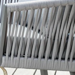 Divano da giardino in alluminio 2 posti Amalfi Grigio antracite