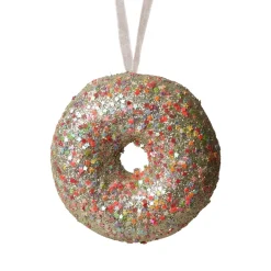 KAEMINGK Addobbi Natalizi-Donut di Natale da appendere (D9 cm) Golosità glitterato