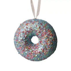 KAEMINGK Addobbi Natalizi-Donut di Natale da appendere (D9 cm) Golosità glitterato