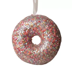 KAEMINGK Addobbi Natalizi-Donut di Natale da appendere (D9 cm) Golosità glitterato
