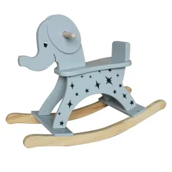 EMINZA Oggetti Decorativi Bambini-Elefante a dondolo legno (H53 cm) Stars