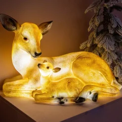 EMINZA Oggetti Decorativi E Illuminati-Famiglia Cerbiatto luminosi 8 LED