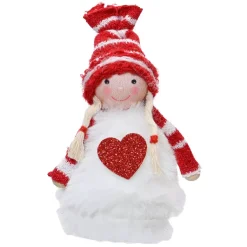 KAEMINGK Addobbi Natalizi-Fata di Natale da appendere (H12 cm) Molly Cuore glitterato
